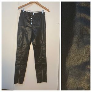 H&M’s faux leather pants
